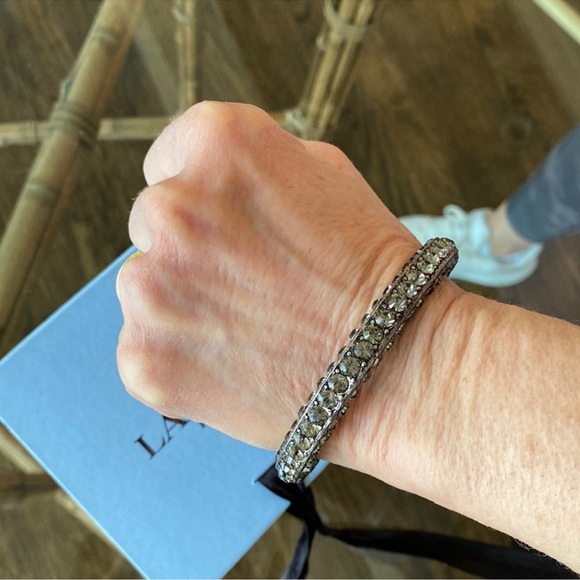 Lanvin Swarovski Crystal bangle bracelet - Picture 3 of 7